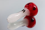 No Label Glass Mario One Up Frit Mushroom Hand Pipe