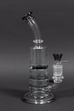 No Label Glass Double Honeycomb To Turbine Bong