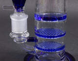 No Label Glass Double Honeycomb To Turbine Bong