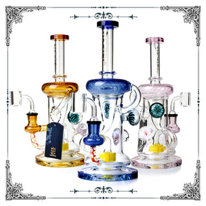 Phoenix Glass Bubble Trap Recycler Dab Rig
